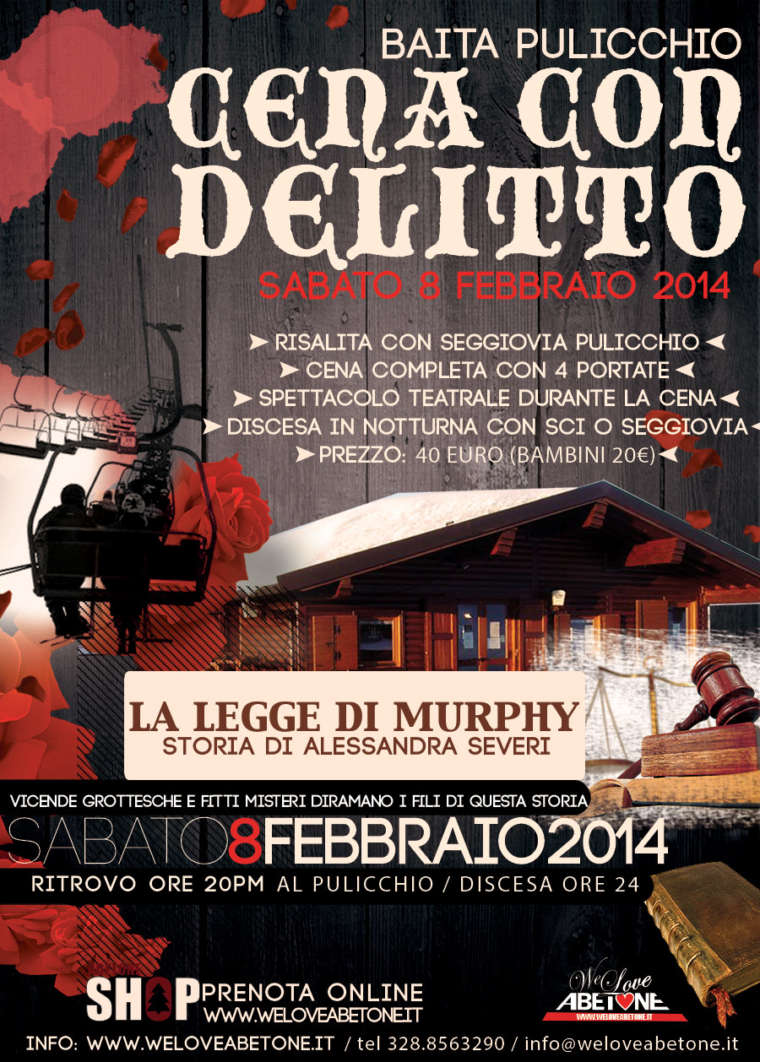 Cena con Delitto @ Baita Pulicchio | 8 Febbraio 2014