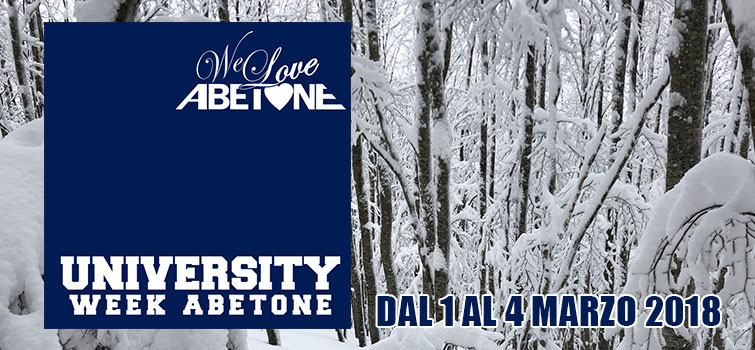 Abetone Univeristy Week: Settimana Universitaria ad Abetone, dal 1 al 4 Marzo 2018