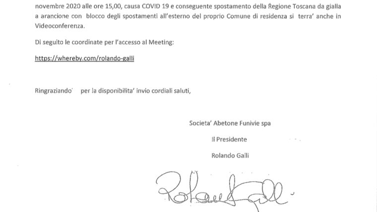 Convocazione Assemblea Ordinaria per i Soci