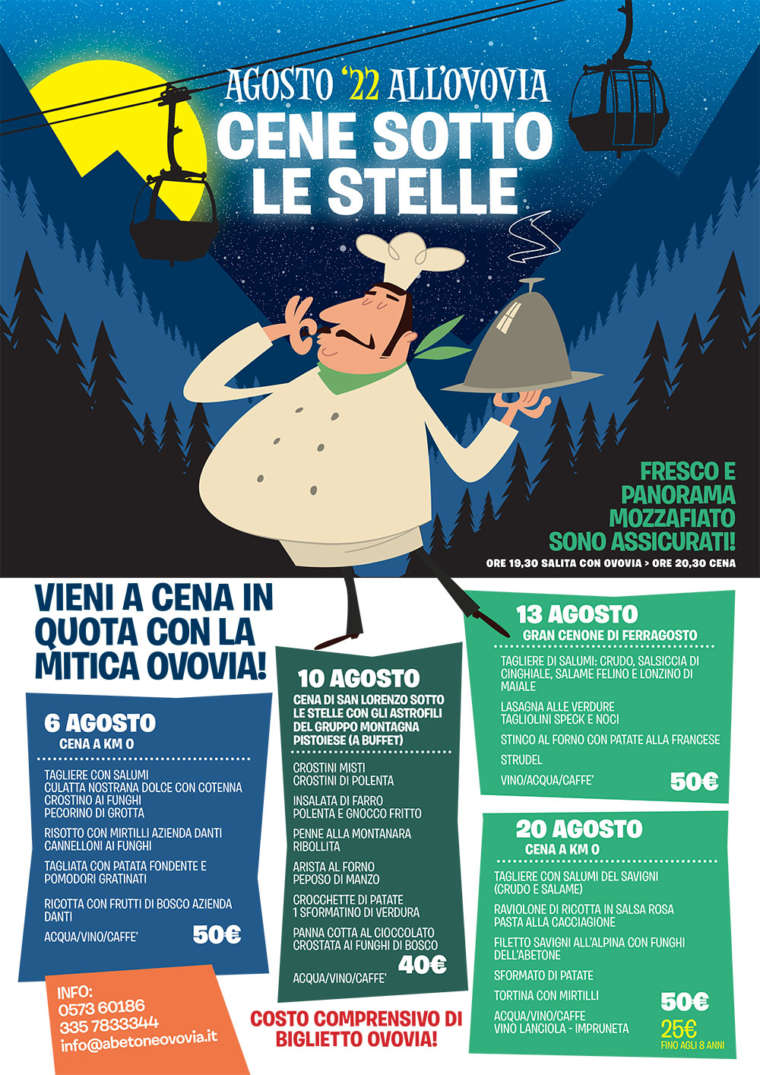 Le Cene sotto le stelle: Abetone Ovovia 2022