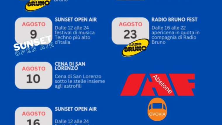 Eventi estate 2025