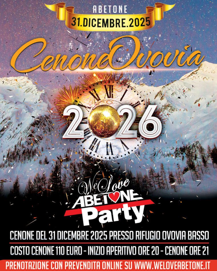 Cenone 31 Dicembre 2025 e Capodanno Abetone 2026: Cena Rifugio Ovovia